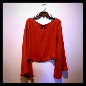 Free People dolman top with bell sleeves